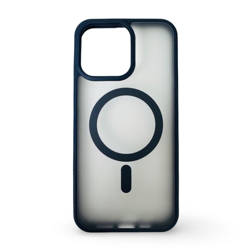 iPhone 15 Pro Max - MagSafe Hülle, mattes Design, robust & stilvoll, Dunkelblau