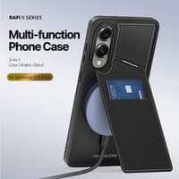 Dux Ducis - Galaxy S25 Edge - Rafi II Magnetische Hülle mit Kickstand & Kartenfächern, Schwarz – Bild 5