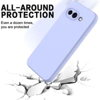 Google Pixel 9a custodia in silicone viola – Bild 7