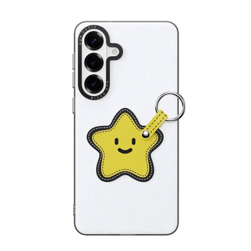 Samsung Galaxy S26 - Dux Ducis - Luvy Series, Love Edition (Gelber Stern), weiss – 2