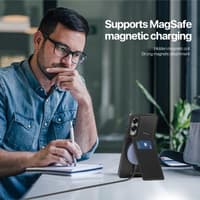 Dux Ducis - Galaxy S25 Edge - Rafi II Magnetische Hülle mit Kickstand & Kartenfächern, Schwarz – Bild 8