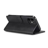 iPhone 15 Pro Max - LC.IMEEKE Custodia a portafoglio con 3 scomparti per carte e chiusura magnetica, nero – Bild 5