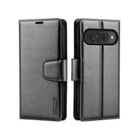 Google Pixel 10 / 10 Pro - Hanman Mill Flip Case mit 3 Kartenfächern, schwarz – Bild 1