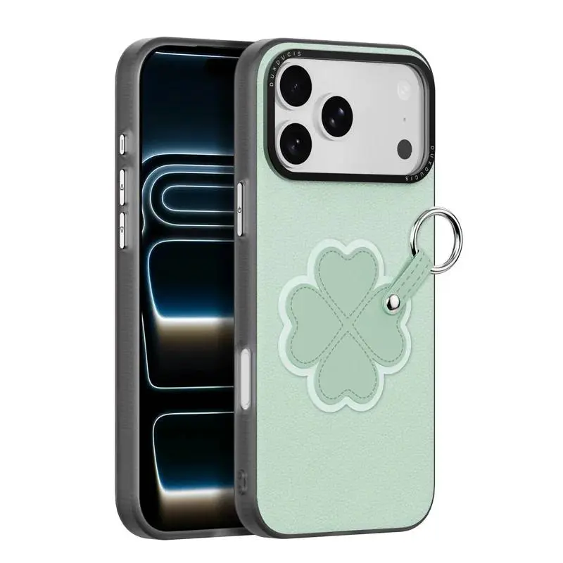 iPhone 17 Pro - Dux Ducis - Luvy Series, Love Edition (Glückskleeblatt), grün