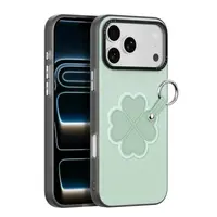 iPhone 17 Pro - Dux Ducis - Série Luvy, édition Love (trèfle à quatre feuilles), vert – Bild 1