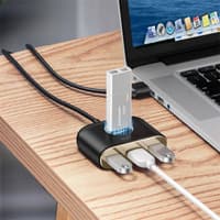 Baseus - 4-in-1 USB HUB adapter, 1m, black (CAHUB-AY01) – Bild 7