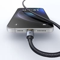 McDodo - Lightning to USB-A, Transparent Cable with Charging Light, 1.2m, Schwarz – Bild 6