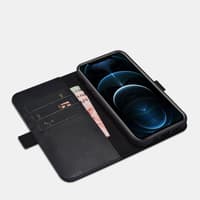 iPhone 11 Pro Max - Nappa Echtleder Wallet Case (2 in 1) RIX1112-BK, schwarz – Bild 4