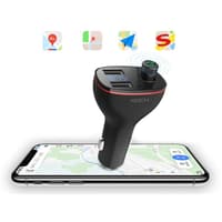 Rock - B300 - 2-port USB car charger with FM transmitter, black – Bild 8