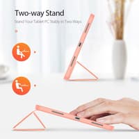 Samsung Galaxy Tab S9 - Dux Ducis Domo Series, aufstellbares Flip-Etui, Grau – Bild 7
