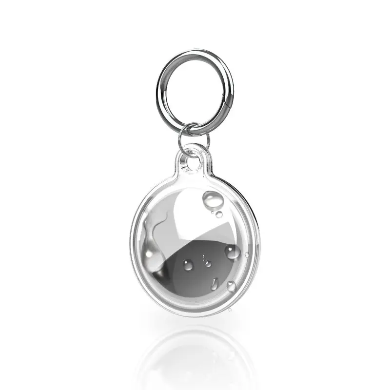 AirTag Schlüsselanhänger - RPD TPU Case, wasserabweisend, transparent, Transparent