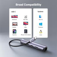 Ugreen – USB-C Hub 5-in-1 mit HDMI & Ethernet (CM418 / 10919), silber/schwarz – Bild 6
