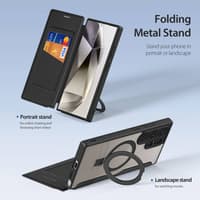 Dux Ducis - Galaxy S24 Ultra- Skin X Pro Series Hülle mit MagSafe und 360° Ring Stand, Schwarz – Bild 8