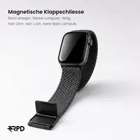 RPD Magnos Magnetic Strap Nylon Braided for Apple Watch 38/40/41/42mm - Stone Grey – Bild 3