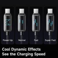 McDodo - 100W Type-C vers Type-C, Charging Speed Visible Cable, 1.2m, noir – Bild 4