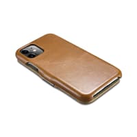 iPhone 11 - Custodia flip in vera pelle iCarer Serie Luxury marrone (RIX1108-GG) – Bild 6