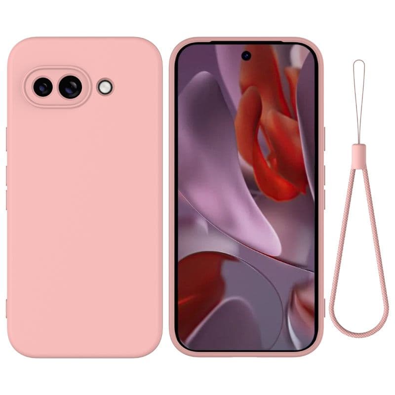 Google Pixel 9a custodia in silicone rosa