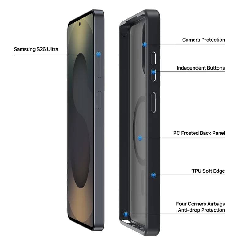 Samsung Galaxy S26 Ultra - Dux Ducis Yind Series with Magsafe in black – 4