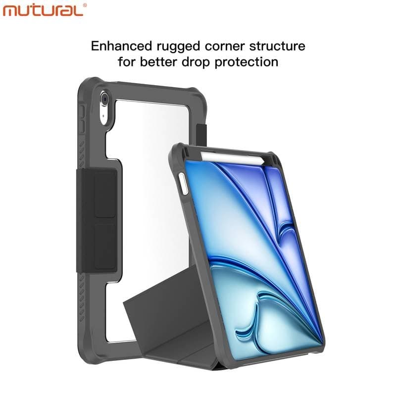 iPad 10/11 (A16) - Mutural Rugged-Pro Stripe Tablet-Hülle, Orange – 3