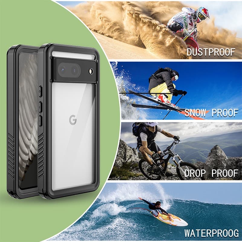 Google Pixel 8 - Redpepper IP68 FS Series Wasserdichtes Outdoor Case, schwarz – 4