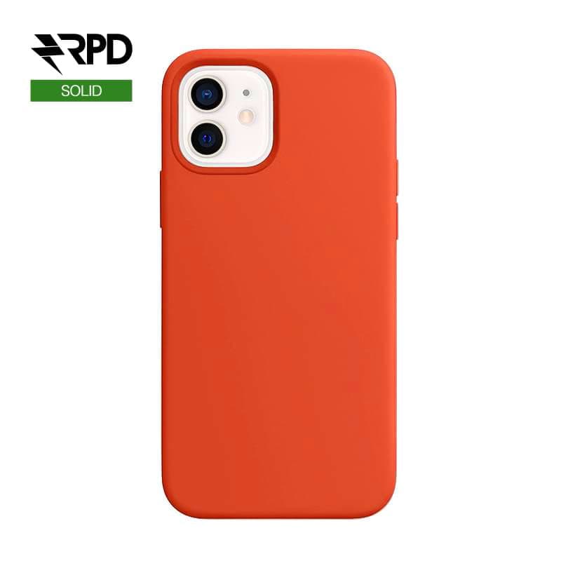 Apple iPhone 13 - Custodia in silicone arancione scuro