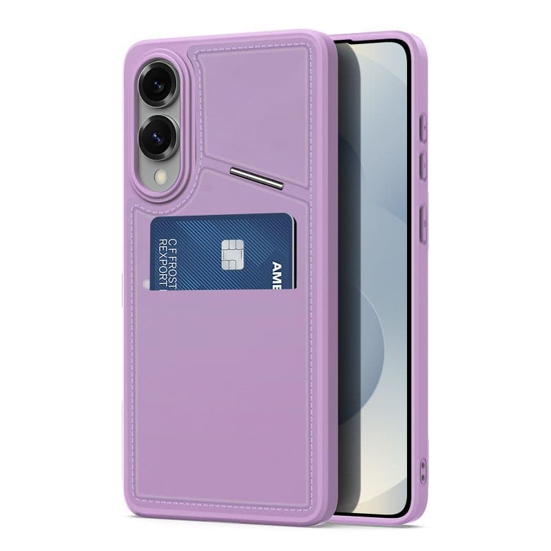 Dux Ducis - Galaxy S25 Edge - Rafi II Magnetische Hülle mit Kickstand & Kartenfächern, Purple – 4