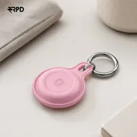 AirTag Keychain - RPD Silicone Case with Shield Emblem, Pink – Bild 2