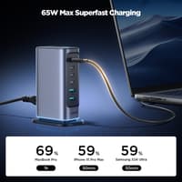 Joyroom - Chargeur multi-ports 65W, gris foncé (EU) (JR-TCM02) – Bild 7