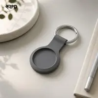 AirTag Protective Case - RPD Soft Silicone Cover with Key Ring (Advanced Ash), Gray – Bild 3