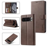 Google Pixel 10 / 10 Pro - LC.IMEEKE Wallet Etui mit 3 Kartenfächern & Magnetverschluss, Braun – Bild 2