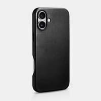iCarer - iPhone 16 Plus - Oil Wax Premium Echtleder Backcase, Schwarz (WMI16240703-BK) – Bild 5