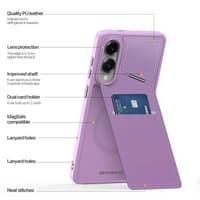 Dux Ducis - Galaxy S25 Edge - Rafi II Magnetic Case with Kickstand & Card Slots, Purple – Bild 6