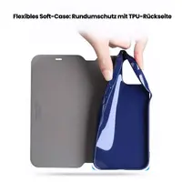 Samsung Galaxy S9 Plus - X-Level FIBColor Flip Wallet Etui, similicuir, 360° protection circulaire, or – Bild 6