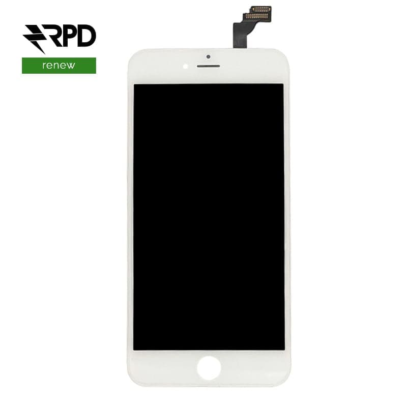 LCD für iPhone 6 PLUS Frontglas / LCD weiss original, renewed