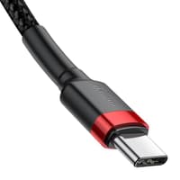 Baseus - Cafule - Type-C PD2.0 60W fast charging cable, 1m, red + black (CATKLF-G91) – Bild 6