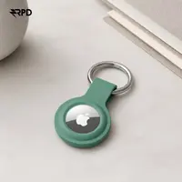 Étui de protection AirTag - RPD Housse en silicone souple avec anneau porte-clés, Vert sapin – Bild 3