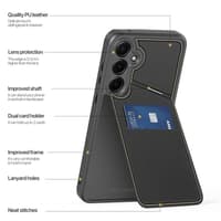 Dux Ducis - A15 5G/4G - Rafi II Hülle mit Kickstand & Kartenfächern, Schwarz – Bild 6