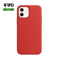 iPhone 12 / 12 Pro - Étui en silicone rouge, solide – Bild 1