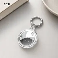 AirTag Schlüsselanhänger - RPD TPU Case, wasserabweisend, transparent, Transparent – Bild 2
