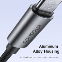 McDodo -USB-C auf USB-C Ladekabel mit Ladelämpchen, 1.2m, 100W, Schwarz – Bild 6