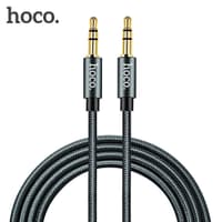 Hoco AUX cable 1 meter, UPA02 AUX Spring Audio, black – Bild 1