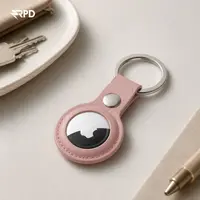 AirTag Keychain - RPD Faux Leather Case, Pink – Bild 2
