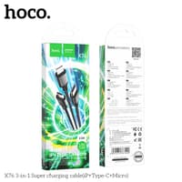 Hoco X76 3-in-1 Super cavo di ricarica (iP+Type-C+Micro), nero – Bild 6