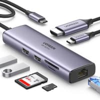 Ugreen - USB-C Hub 7-in-1 with HDMI, LAN & PD (CM512 / 60515), gray/black – Bild 3