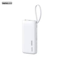 REMAX RPP-676 Xiaoxiao 2.1A Powerbank 5000mAh with iPhone cable, white – Bild 1