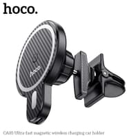 Hoco CA85 Ultra-fast magnetic wireless charging car holder, black – Bild 4