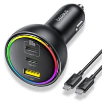 Baseus - Multi-Port Fast Car Charger C+C+U, 152.2W Set, Black – Bild 1