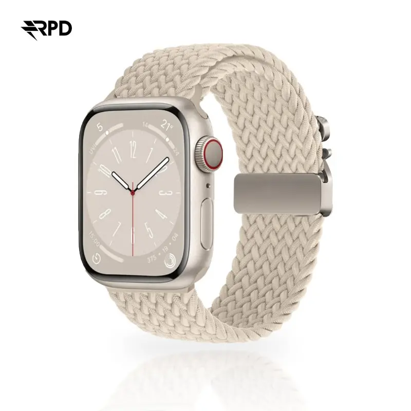 RPD Vela Sportarmband Nylon Geflochten Parachute für Apple Watch 38/40/41/42mm - Polarstern