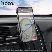 Hoco CA105 Supporto per auto di ricarica wireless con collegamento a tre assi, nero – Bild 8