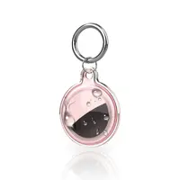 Porte-clés AirTag - RPD Coque TPU déperlante, transparente, Rose – Bild 1